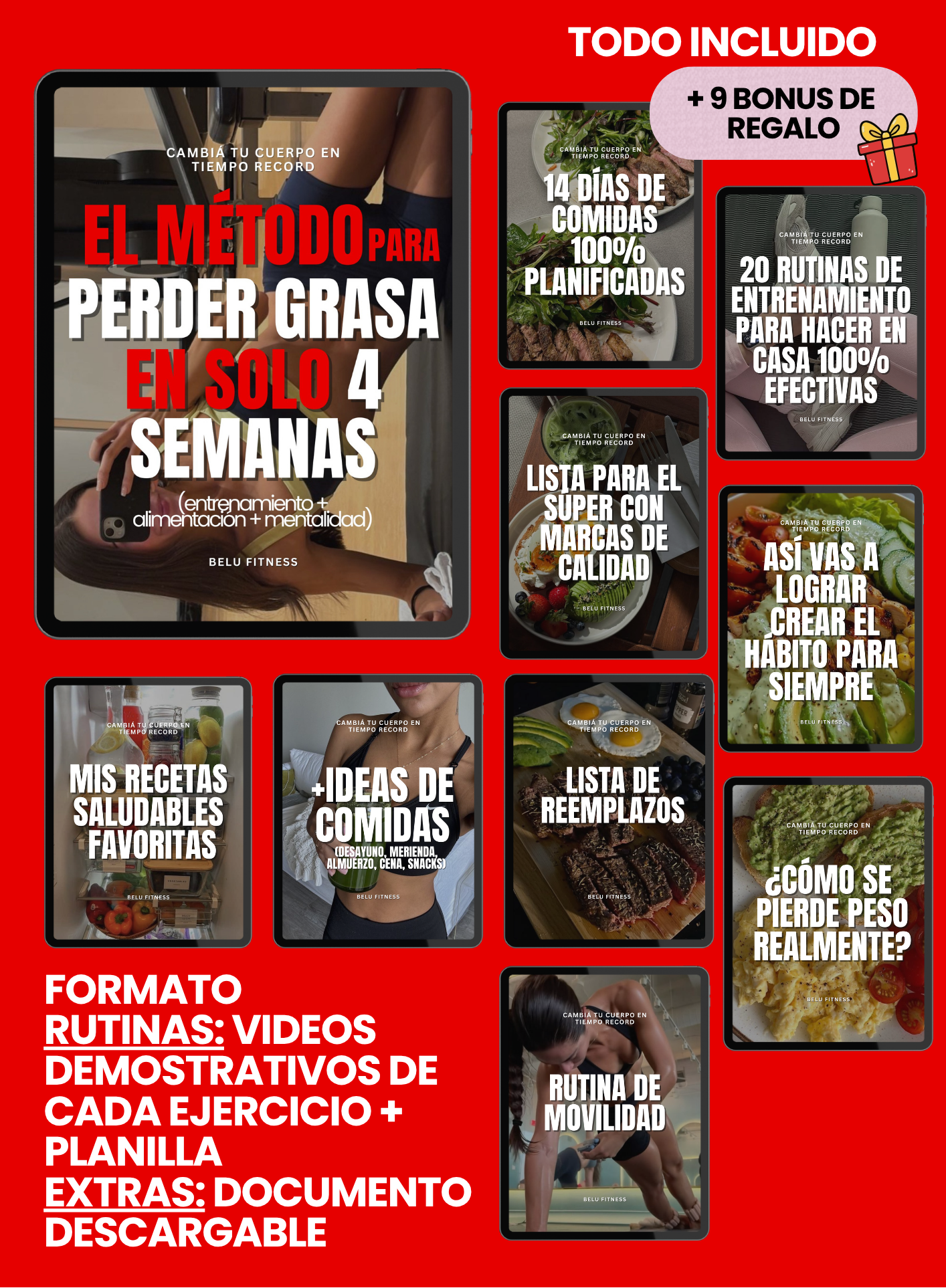 Perdé Grasa En 4 Semanas: Método 100% Efectivo De Entrenamiento + Alimentación